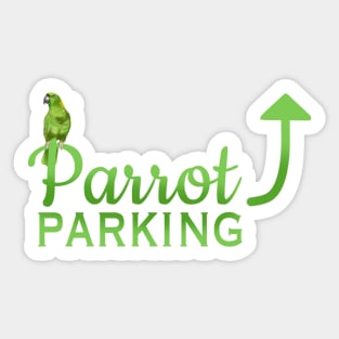 Parrot Parking - Yellow-Naped Amazon Sticker